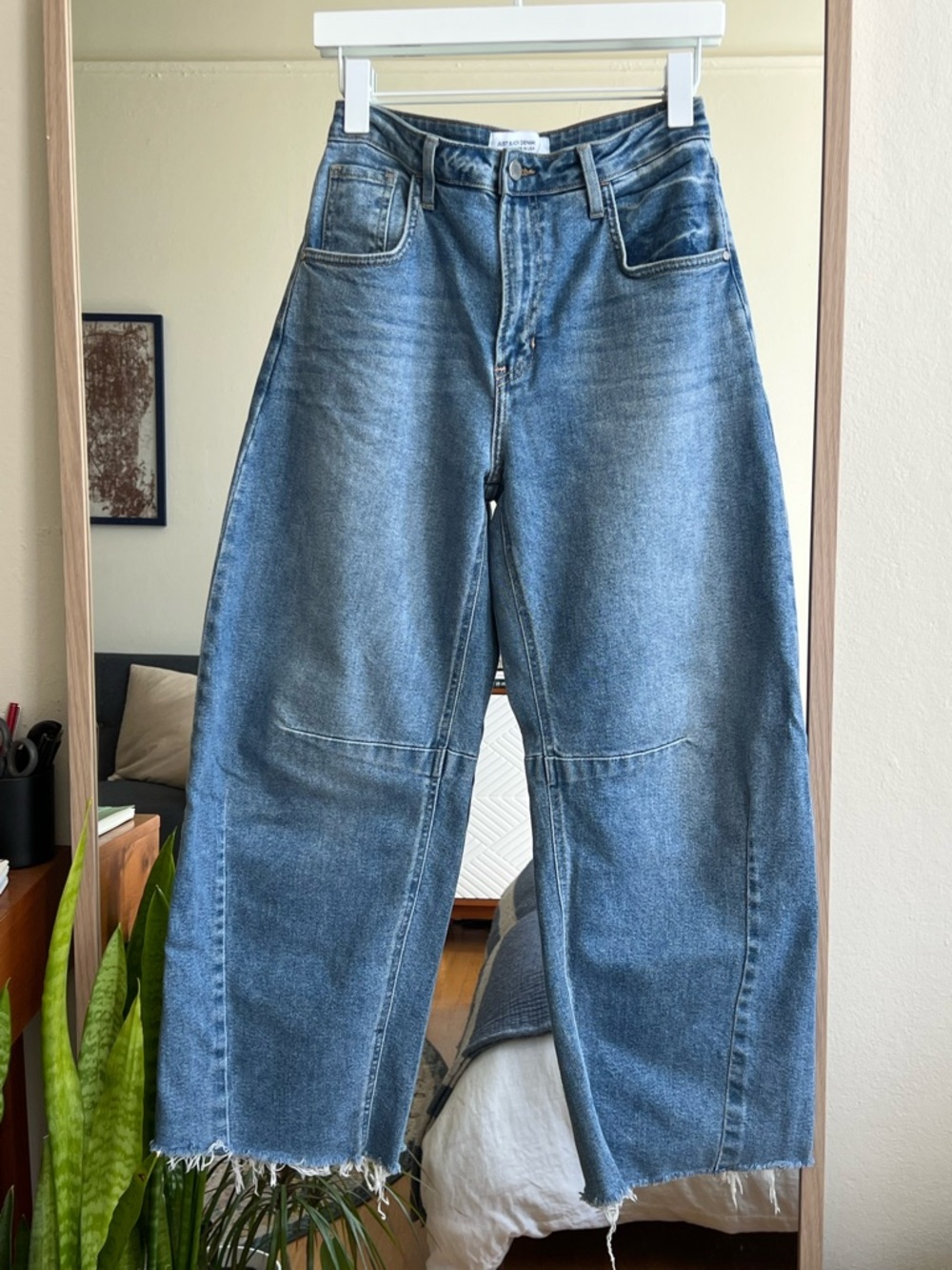 Just Black Denim Barrel Leg Jean